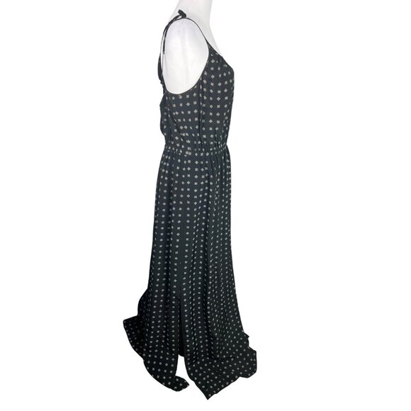 Madewell Womens Silk Tie-Shoulder Maxi Dress in Scatterblock Print Size 12 - Picture 7 of 15